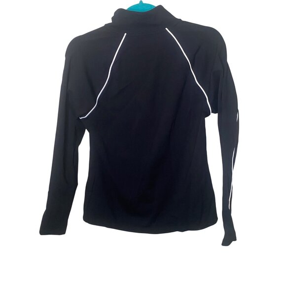 NWT Lauren Ralph Lauren Active Jacket Womens Size M Black Full-Zip Track - Picture 4 of 11